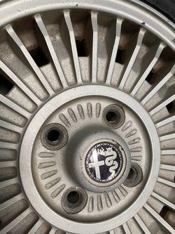 Alfa Romeo 14” rims with used tires