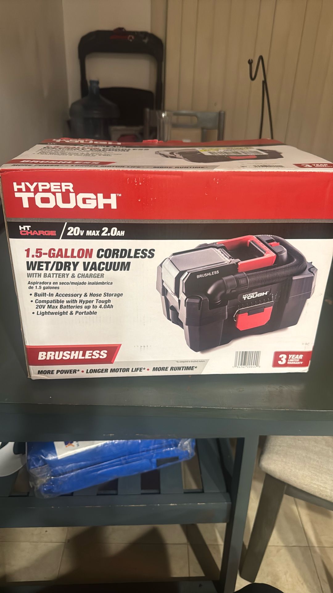 Hyper Tough 20v Cordless Wet/dry Vacc