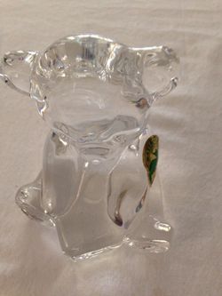 Waterford Crystal bear with "sticker"