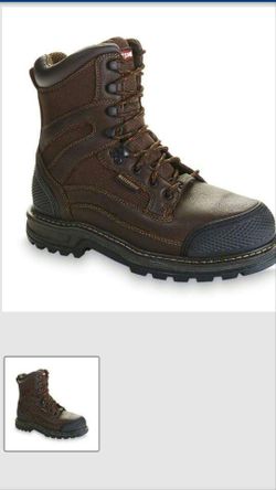 MENS WORK BOOTS CRAFTSMAN STEEL TOE SLIP OIL WATERPROOF SIZE 10