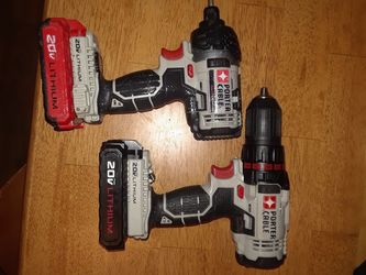 Porter-Cable 20 volt impact driver and drill set
