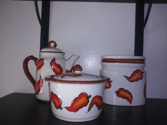 Chile Pepper Decoration Ceramic Vintage