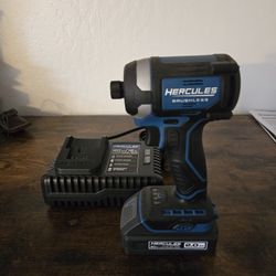 Hercules Brushless Impact Driver With Battery & Charger 