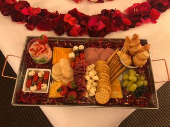Hotel room decoration for romantic night