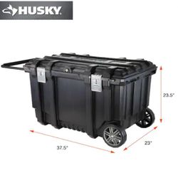 Husky large rolling tool chest black box workshop garage