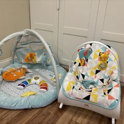 Carter Baby Gym, Baby Rocker Chair And Baby Toys