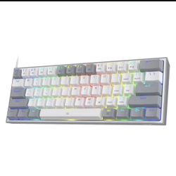 Reddragon 60% Rgb Gaming Keyboard With Red Mechanical Switches 