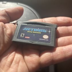 Metroid Zero Mission GBA Authentic Cartridge and Booklet