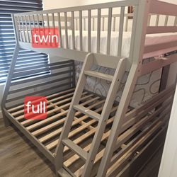 Twin Over Full Gray 
