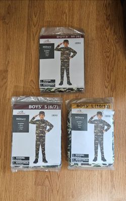 NEW Halloween costume: Military size (6_7),(8), (10-12).
