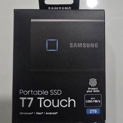 Samsung - T7 Touch 2TB External USB 3.2 Gen 2 - open box