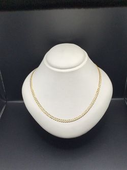 14K Gold Curb Link Chain Necklace