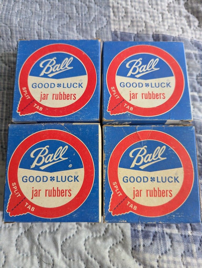 Vintage Jar Lid Rubbers All New 4 Boxes 