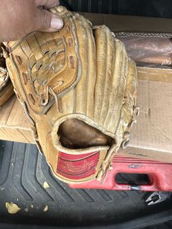 vintage Rawlings Jim Lefebvre model baseball glove, specifically the GJ 69 pattern