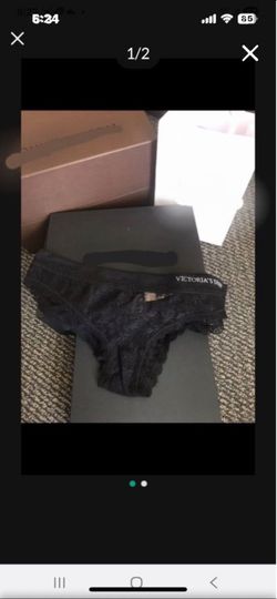 NEW Victoria’s Secret Very Sexy Series Lace All Over Black Thong Underwear Bikini Under Pants Panty Size M
