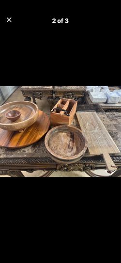 Wood plater 5 peices