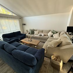 Sectional, Sofa & loveseat 