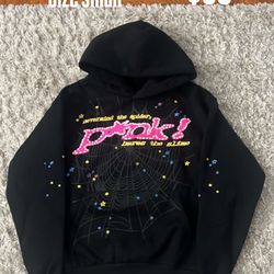 P*nk spider hoodie