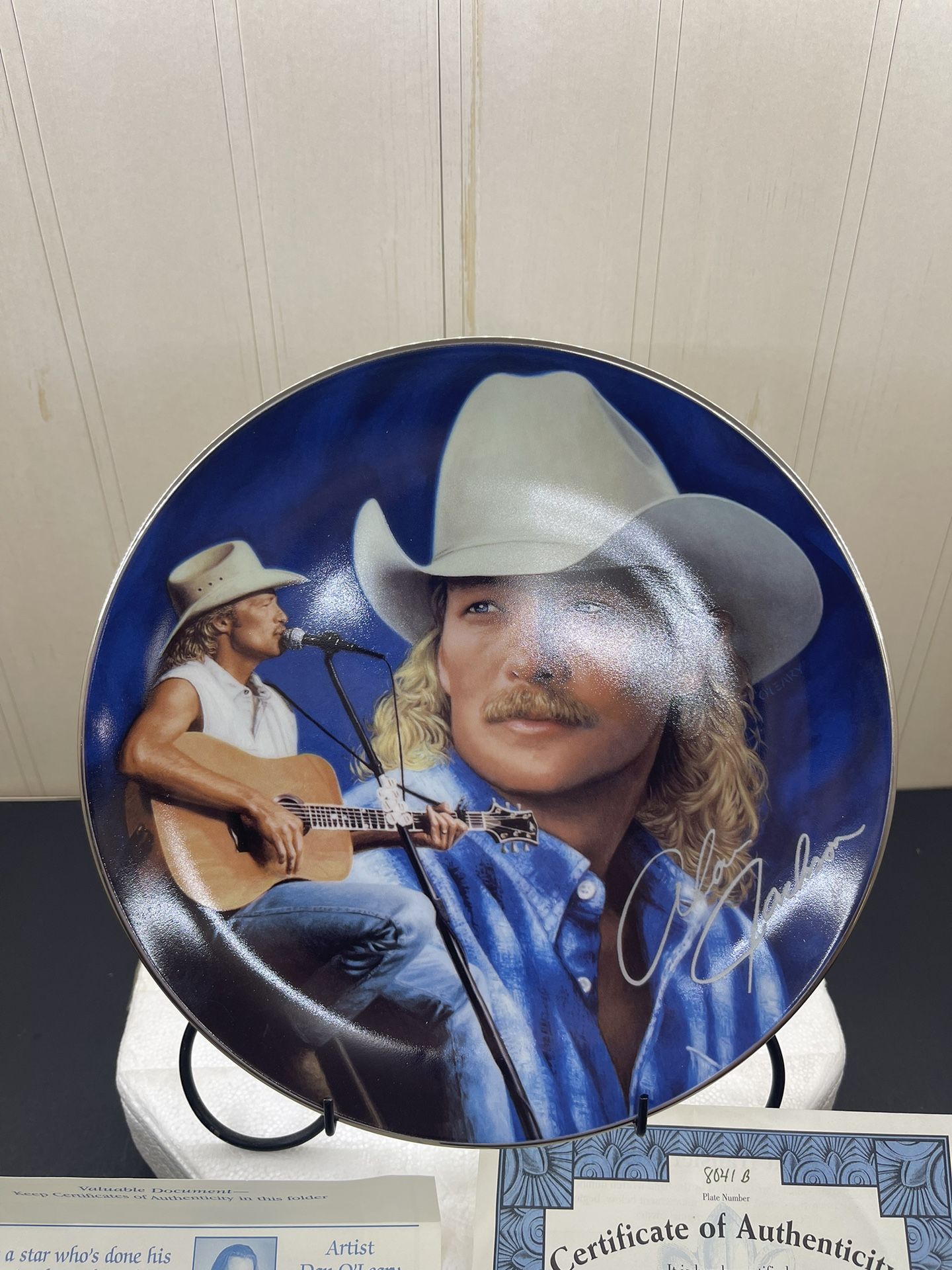 Vintage Bradford Exchange Alan Jackson "Working Class Hero" Collector Plate