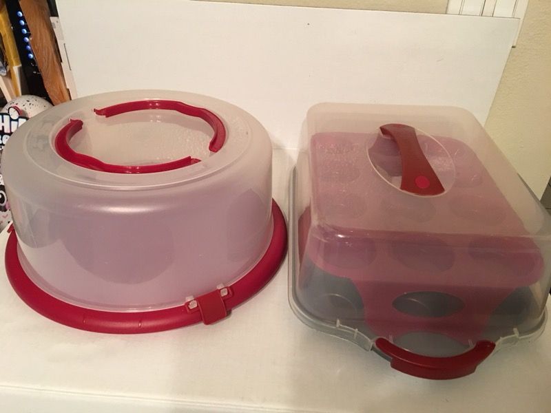 Cupcake And Sheet Cake Carrier By Tupperware for Sale in Raleigh, NC -  OfferUp