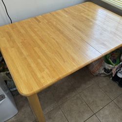 wooden kitchen table 