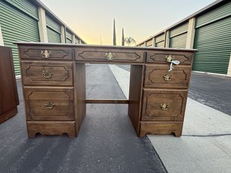 Vintage Zucca Wood Desk/Vanity