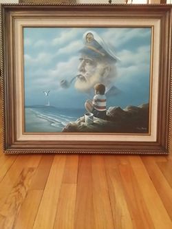 Captain at sea ,by Mark Burns