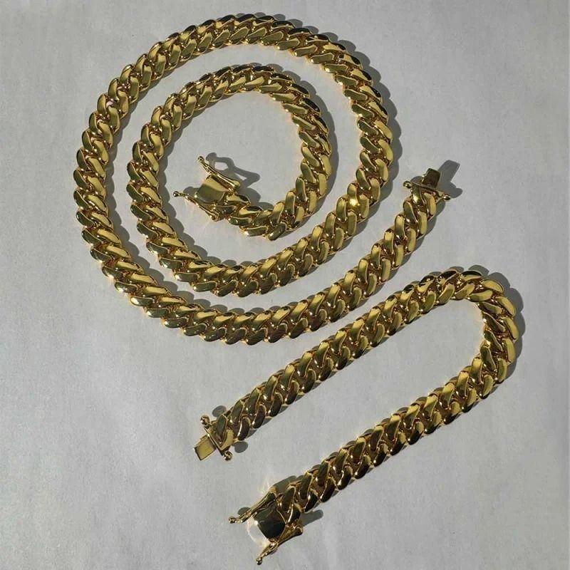 Gold Cuban Link Stainless Steel