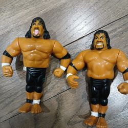 WWE  WWF The Headshrinkers Samu Fatu Wrestling Action Figure 90s Hasbro $100 OBO 
