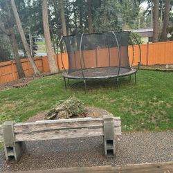 Brand new trampoline must move 