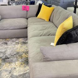 4 Piece Modular Cloud Sectional Sofa /P