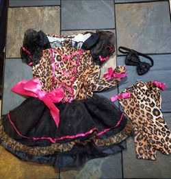 Girls Toddler Size 3-4 Leopard Costume