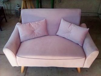 48" pink loveseat sofa