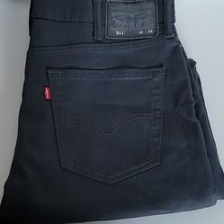 NWOT Levi's 511 Size 38x34 Dark Gray