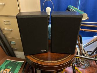 Bose Interaudio 2000 6” Bookshelf Speakers Black 1990’s Vintage