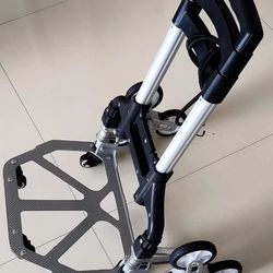 Trolley trolley for climbing stairs, folding ten-wheel shopping cart