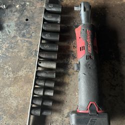 3/8 Snap On Electric Ratchet  3/8 Matco Semi Deep Sockets 
