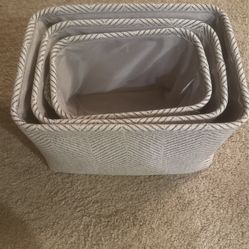 Home collection Set Of 3 Baskets