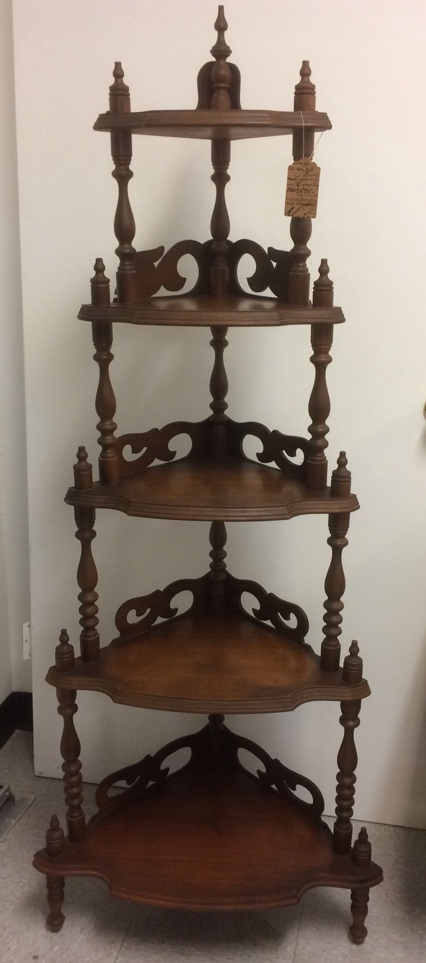 Antique Edwardian corner shelf