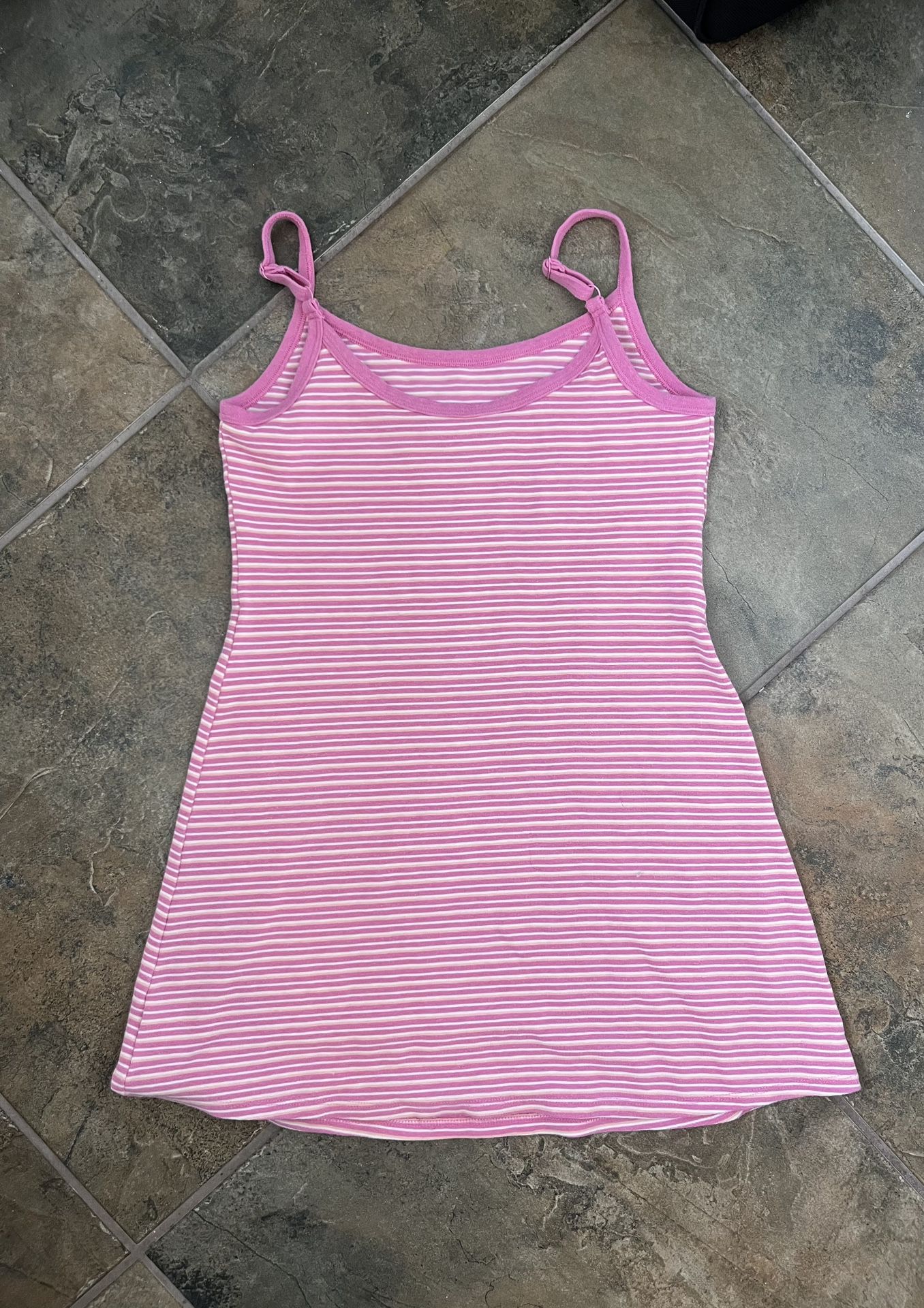 American eagle pink striped dress