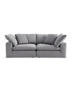 Bobs Furniture Charcoal Cloud Couch