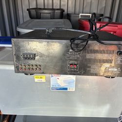 Stereo receiver with speakers