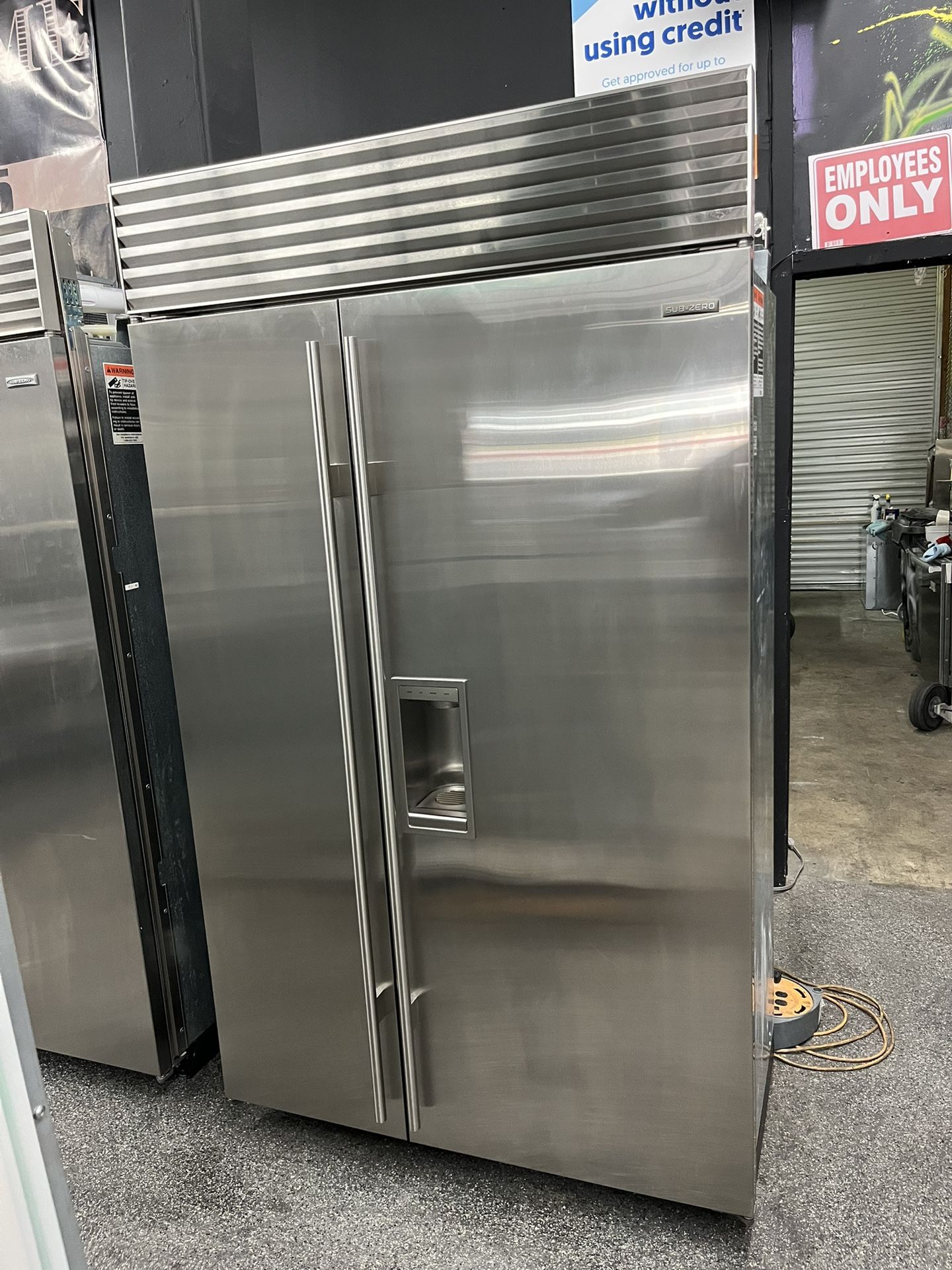 2022 Sub Zero Stainless Steel Side By Side Built In 48” Refrigerator 