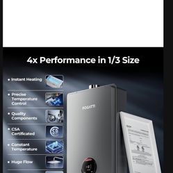 FOGATTI 7.5 GPM Indoor Tankless Water Heater – Brand New Sealed
