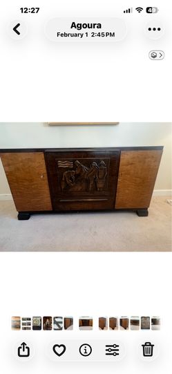 Buffet, Credenza, Sideboard, Server, Handmade, Antique