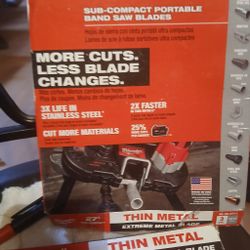 Milwaukee
27 in. 12/14 TPI Sub Compact Extreme Thin Metal Cutting Band Saw Blade (3-Pack) For M12 Bandsaw
