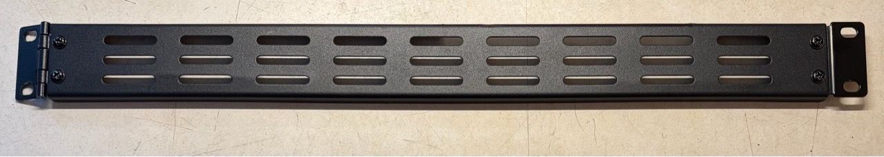1U Vented Rack Panel with Hinge!