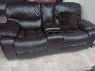 *Weekend Special!!!*---Bold Madrid Brown Leather Reclining Loveseats---Only $599!!!---Delivery/$10 Down Financing😎