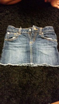 S 6-6x blue jean skirt
