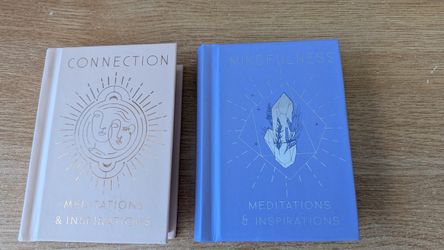 2 Mini Books Set Mandala Earth Mindfulness & Connection Meditations Inspirations